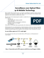 CCTV Video Surveillance Over Optical Fibre