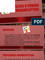 Análisis o Prueba Organoléptica