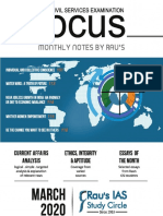 Rau's IAS Focus Magazine March 2020 @UPSC - THOUGHTS PDF