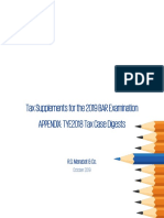 2018 Tax Case Digests - October 2019