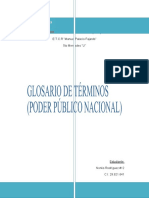 Glosario de Términos (Poder Público Nacional)