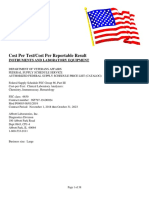 Cost Per Test/Cost Per Reportable Result: Instruments and Laboratory Equipment