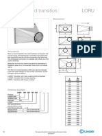 Rect-To-Round Transition Loru Loru: Dimensions