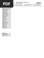 Input Data Sheet For E-Class Record: Region Division School Name School Id School Year