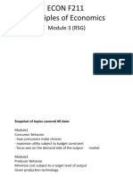 ECON F211 Principles of Economics: Module 3 (RSG)