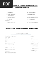 Essentials of An Effective Performance Appraisal System