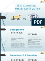 IT & Consulting Dms Iit Delhi Vs Iift: From: Akshay