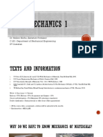 Solid Mechanics ME 212 - Week 1 PDF