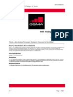 Ota Testing of Iot Device 06 March 2020: This Is A Non-Binding Permanent Reference Document of The Gsma