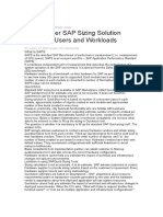 White Paper SAP Sizing Solution Based On Users and Workloads