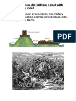 William I's Suppression of Rebellions, His Military Qualities, Castle Building and The New Norman Elite, The Harrying of The North