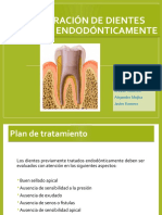 Restauración de Dientes Tratados Endodónticamente