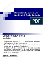 Dimensional Analysis and Similitude & Model Analysis