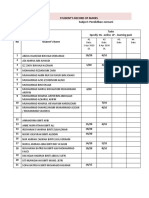 Student'S Record of Marks Class: 7B Subject: Pendidikan Jasmani