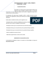 Tema Validacion de Datos, F. Fecha y Hora, Formato Condicional - Viernes 20 Marzo 2020