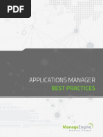 ManageEngine Application Manager Best Practices