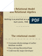 The Relational Model and Relational Algebra: Nothing Is So Practical As A Good Theory