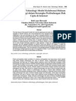 Hukum Dan Teknologi: Model Kolaborasi Hukum Dan Teknologi Dalam Kerangka Perlindungan Hak Cipta Di Internet