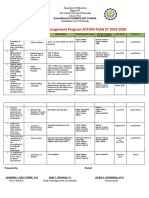 YES-O/Waste Management Program ACTION PLAN SY 2019-2020: Kalandagan Elementary School