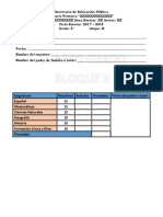 Examen 4to Grado Bloque 2 17-18