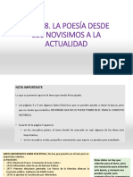 TEMA 8. La Poesía Desde Los Novísimos A La Atualidad PDF