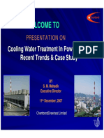 Welcome To: Cooling Water Treatment in Power Plants Recent Trends & Case Study