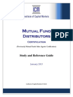 ICM - Mutual Fund Distributors (Study and Reference Guide-January 2013)