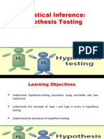 Hypothesis Testing