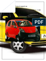 Project Report On Why Does India Need A Small Car Like Nano