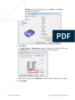 New Feature Hole From Dimensions: The Wizard Is Displayed, With in The Section Selected