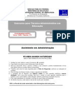 ConcursoTA132 2013 Prova Assistente Administracao PDF