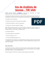 Análisis de Inversiones de Capital METODOS