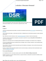 DSR o Que e Como Calcular Descanso