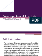 Examen Postural Del Paciente