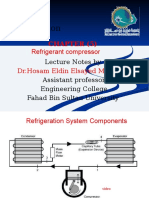 Refrigeration: Refrigerant Compressor