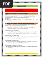 Sociology: Unit - I Social Stratification