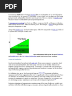 Fixed Cost: Expenses Variable Costs