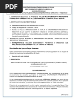 GFPI 019 - GUIA APRENDIZAJE 2 SISTEMA TALLER Mantenimiento Preventivo-Correctivo y Predictivo Ficha 1638160