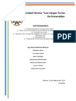 Universidad Técnica "Luis Vargas Torres de Esmeraldas: Electroquimica