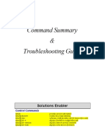 Command Summary & Troubleshooting Guide: Solutions Enabler