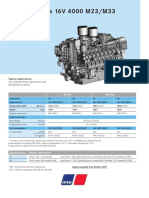 Diesel Engines 16V 4000 M23/M33: 50 HZ 60 HZ