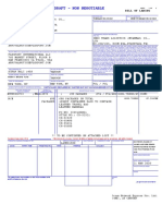 Draft - Non Negotiable: Bill of Lading