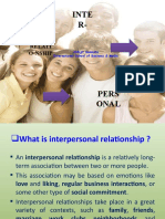 Interpersonal Relationship