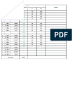 No Date Day Total All Hours Remarks in Out