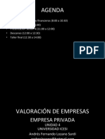 Valoración de Empresas - Unidad 4