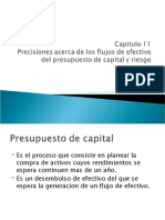 Cap 11 Precisiones Acerca de Los Flujos de Efectivo Del Presupuesto de Capital y Riesgo