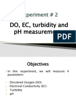 Experiment # 2: DO, EC, Turbidity and PH Measurements