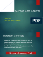 Chapter 1 - Introduction To Food and Beverage Control System