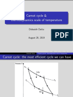 Carnot Cycle and Thermodynamics Scale of Temperature