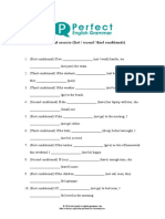 Conditional Exercise (First / Second / Third Conditionals) : May Be Freely Copied For Personal or Classroom Use